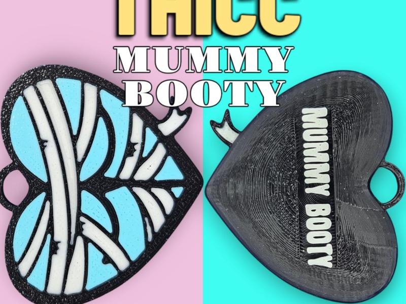 THICC Mummy Booty Heart Butt Pendant