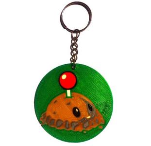 Multicolor in one layer: Keychain Potato Mine -Papapum - Keychain Potato Mine PVZ