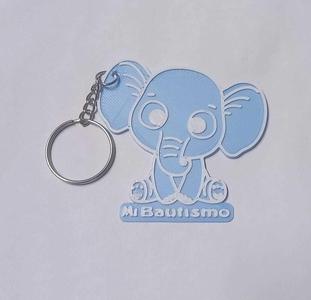 My Baptism Elephant Keychain