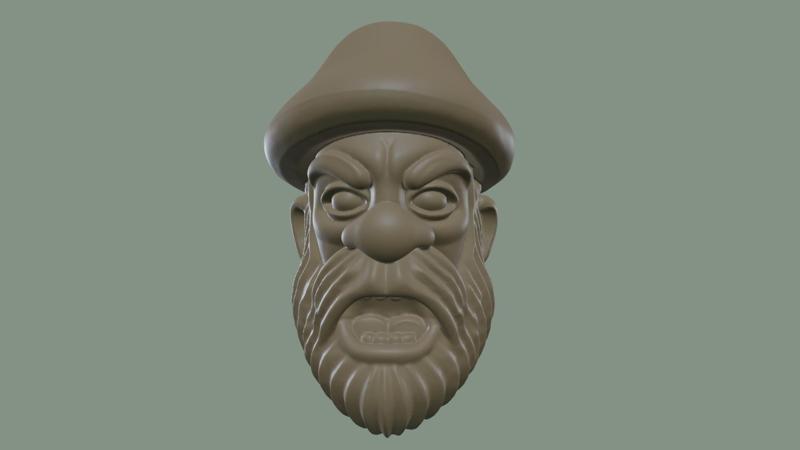 Haunting Screaming Old Man Bust – A Unique 3D Printable Sculpture