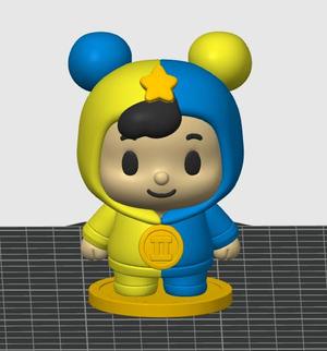 Chibi Gemini Zodiac – Blind-Box Style Figurine | Cute Kawaii 3D Print STL + 3MF (FDM & Resin) | Easy Print, Scalable