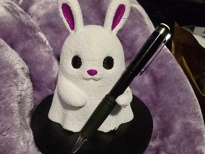Ghost Bunny Pen Holder