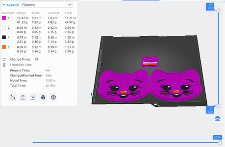 Cute Mei Li napkin ring by Plin Plin for children's party favors