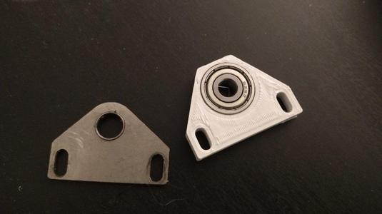 German RepRap Neo -- Replacement Bearing Plate (y axis)