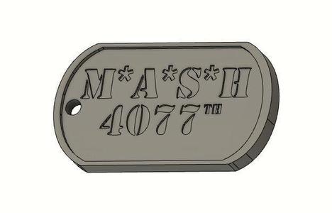 Mash dogtag keychain/Pendant