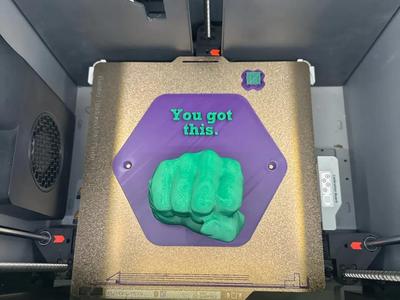 Motivational Fistbump Sculpture