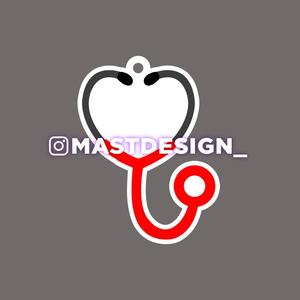 Stethoscope Key Ring - Medical Nursing Hospital