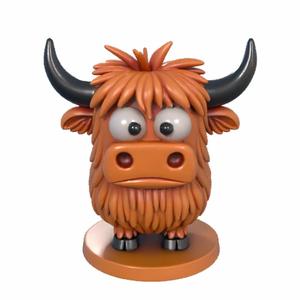 FluffYak - 3D Printable Cartoon Highland Cow