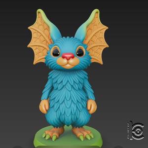 Bat-Eared Beastie - 3D Model for Printing