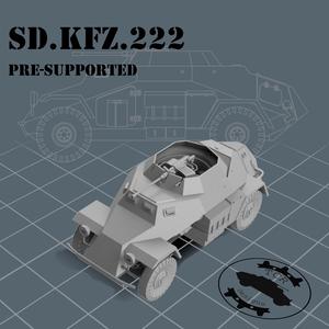 Sd.Kfz.222 - 1/72 Armored Car - Presupported