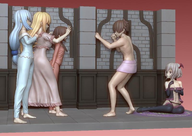 Konosuba Succubus Succubus kazuma Megumin Aqua Darkness scene