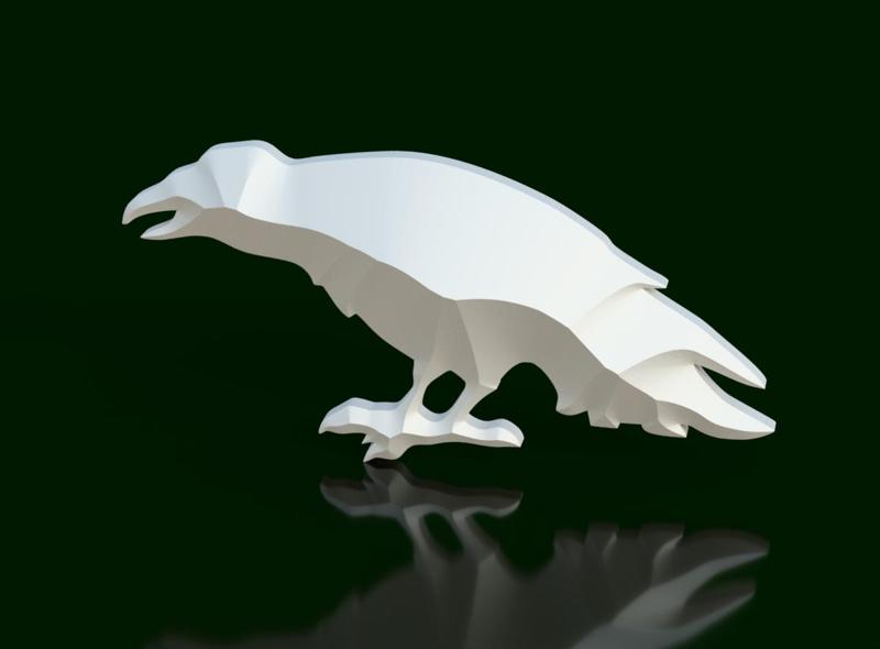 Raven Sculpture - Cry of Mystery
