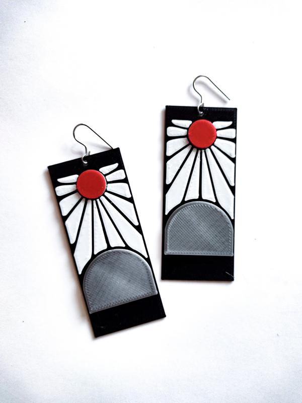 Tanjiro's Earring / Tanjiro's Hanafuda Earring - Kimetsu No Yaiba - Demon Slayer