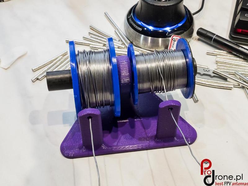 Stand for two solder wire reels