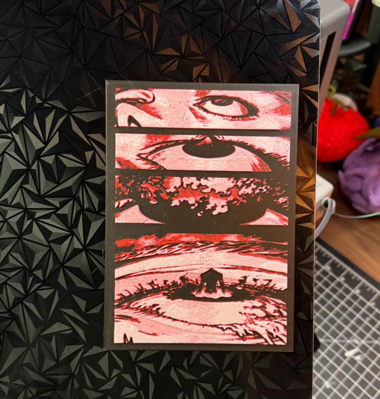 Evangelion Eye Burst OG Manga Art Hue Forge 