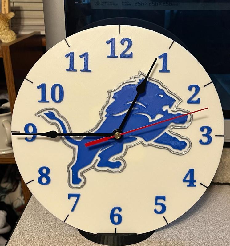 Detroit Lions Clock