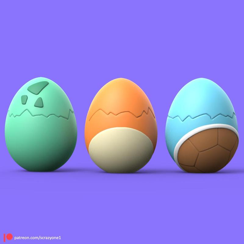 POKEMON - EASTER DAY 3 KANTO STARTERS (EASY PRINT NO SUPPORT)