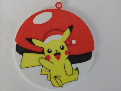 Christmas ornament Pikachu ball