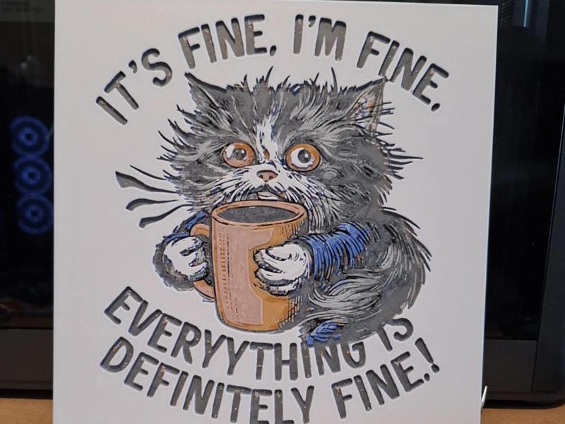 Im Fine - Sarcastic hueforge humour