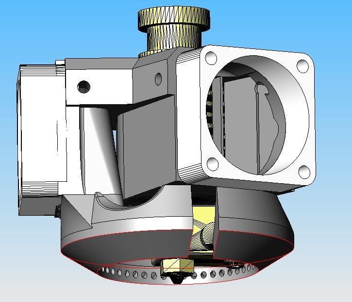 EZT T1 Delta Effector for e3D V6 with Part Cooler !Supportfreeprint!