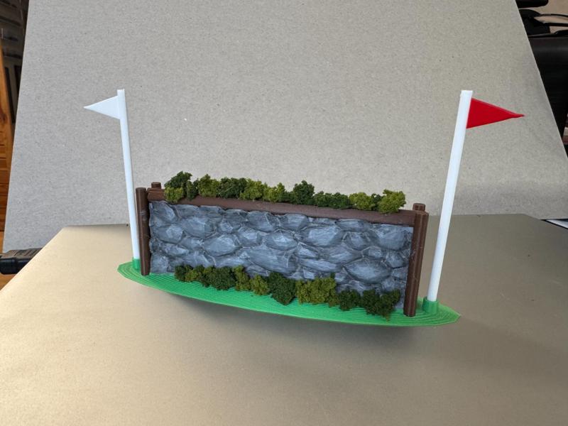 Terrain obstacle stone wall for Schleich horses