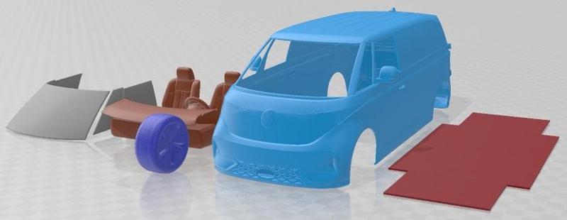 Volkswagen ID Buzz Cargo LWB GTX 2024 Printable Van