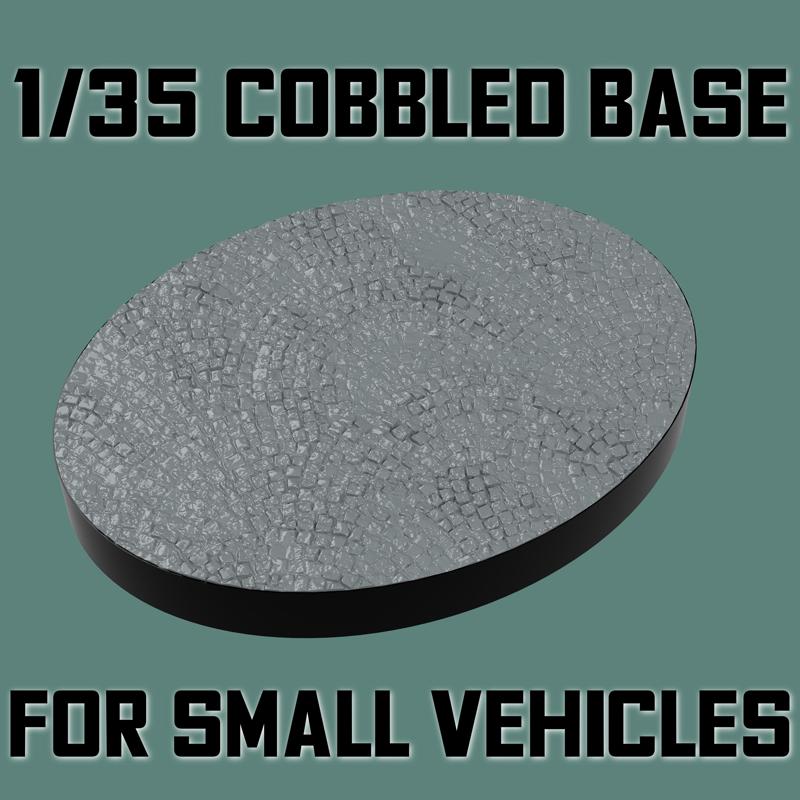 1/35 cobbled base - suitable for small vehicles 17cm
