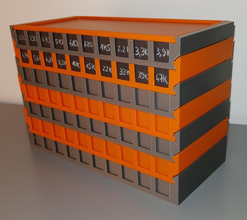 Storage for resistors and other components