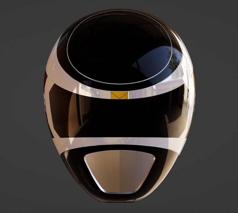 Power Rangers In Space Black Ranger Helmet 3D print model