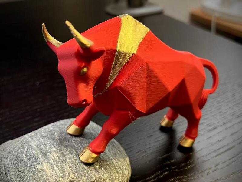 Bullish, bullish to the sky, bull market, Wall Street bull