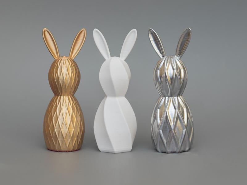 Modern Easter Bunny decor set  3 
