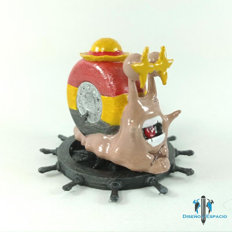 DEN DEN MUSHI DE LUFFY + BASE