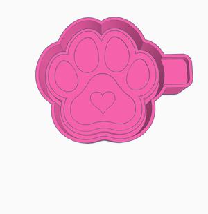 Paw Heart Mold Housing STL