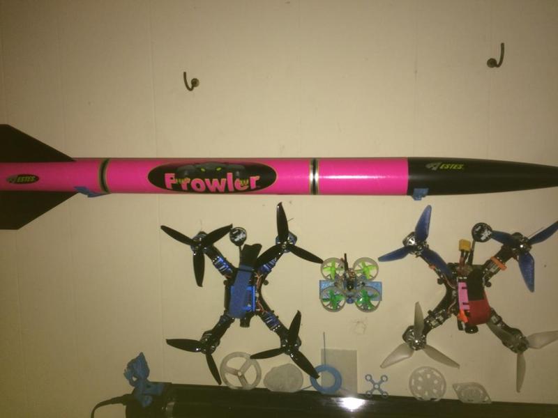 24-29mm rocket wall mount Estes pro series rocket compatible 