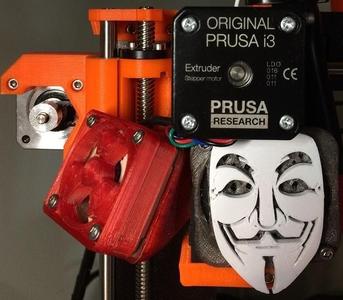 prusa i3 mk2 mk2s mk3 Anonymous front fan cover