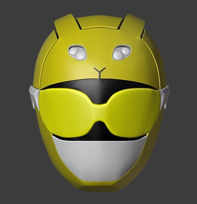 Power Rangers Beast Morphers Yellow Helmet