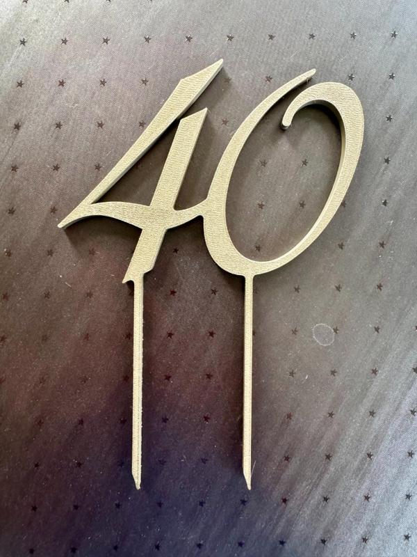 Cake topper "40"