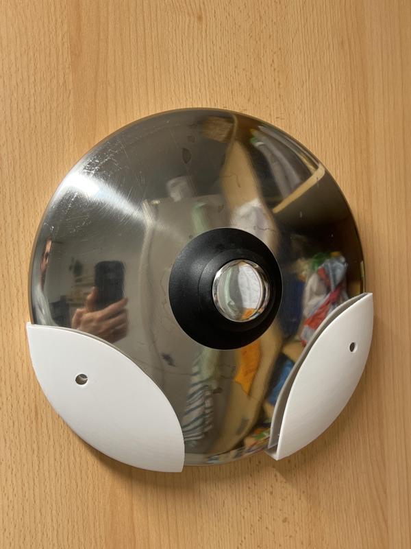 Cooking pan lid holder