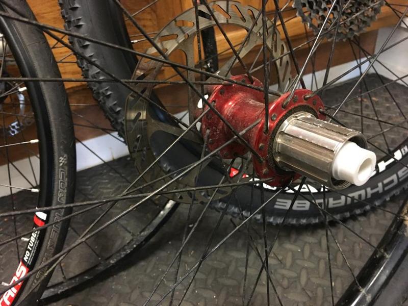 Axle spacer endcaps for Hope Pro 2 EVO rear hubs