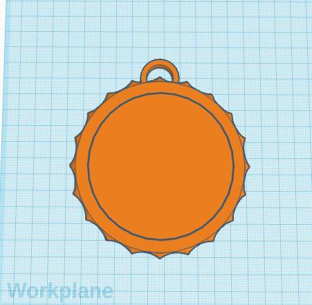 bottle Cap Wall Hanger sign