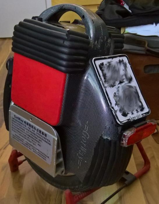 Kennzeichenhalter für elektrisches Einrad