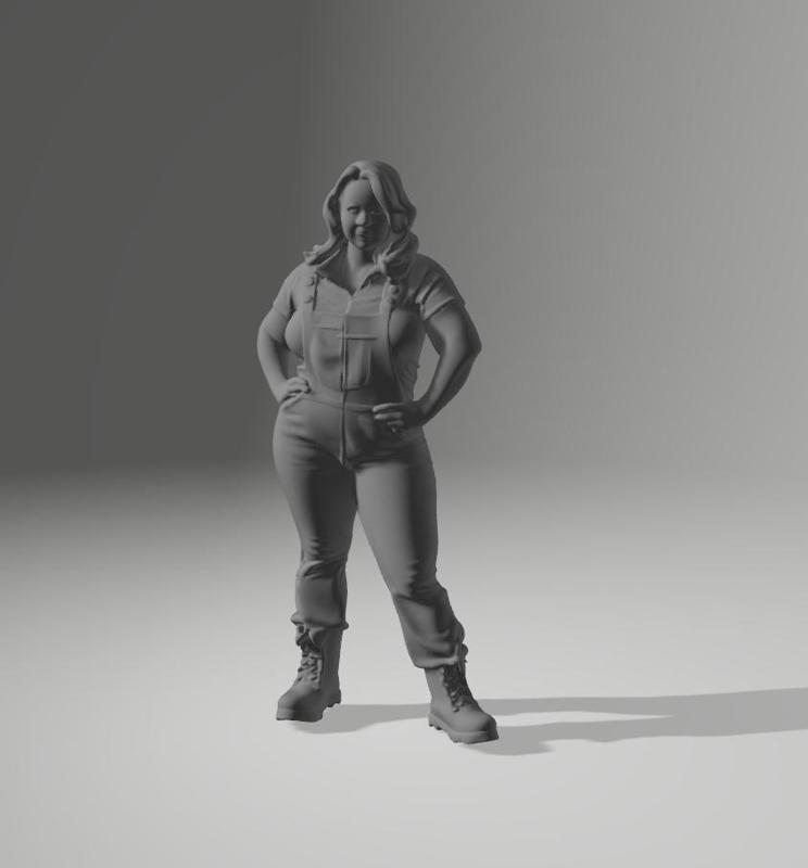 Lulu working in the garden