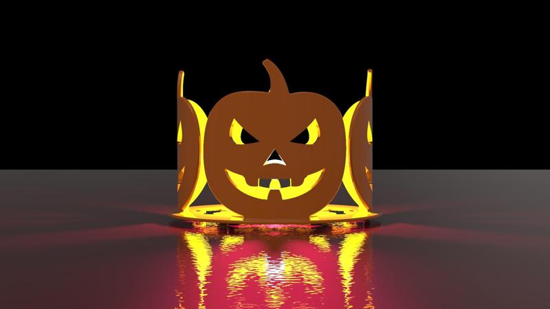 Halloween candle holder - Jack o lantern