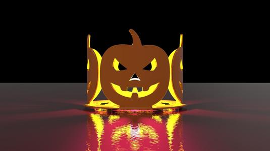 Halloween candle holder - Jack o lantern