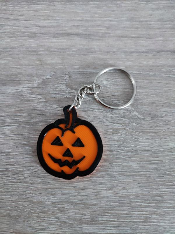 Porte clé - Pendentif - Citrouille Jack o lantern - Key ring - Pendant - Pumpkin Jack o lantern -