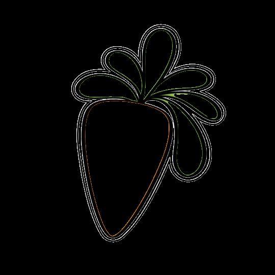 Cookie cutter carrot