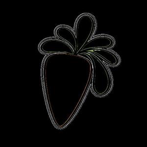 Cookie cutter carrot