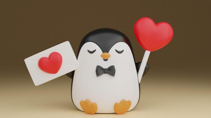 Penguin valentine Toy