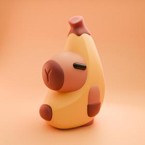 Capibara Figure disguised as Banana / Platano