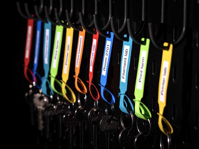 Minimalistic Flexible Key Tags